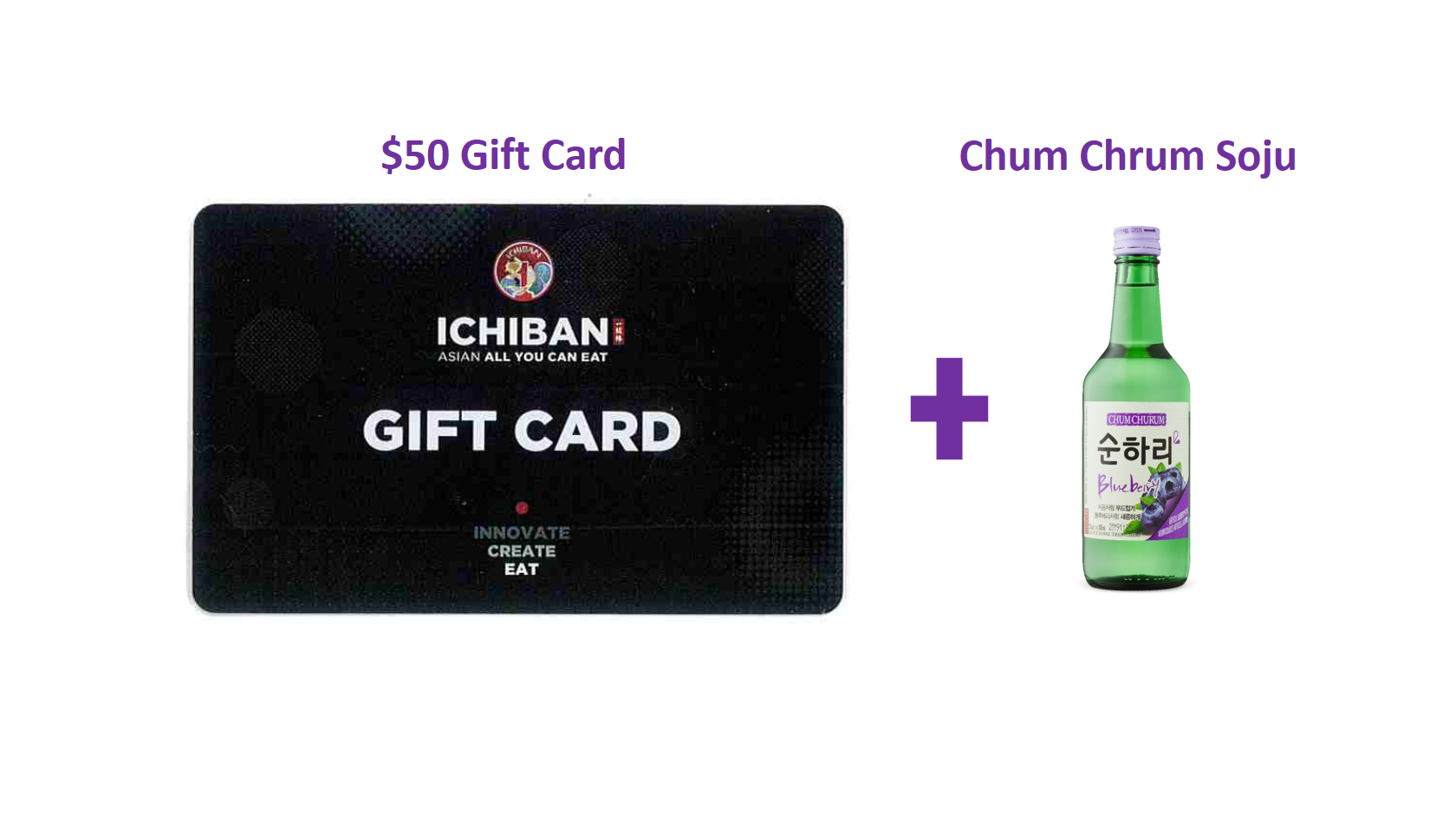 ICHIBAN Asian All You Can Eat Gift Card (Value $50)
