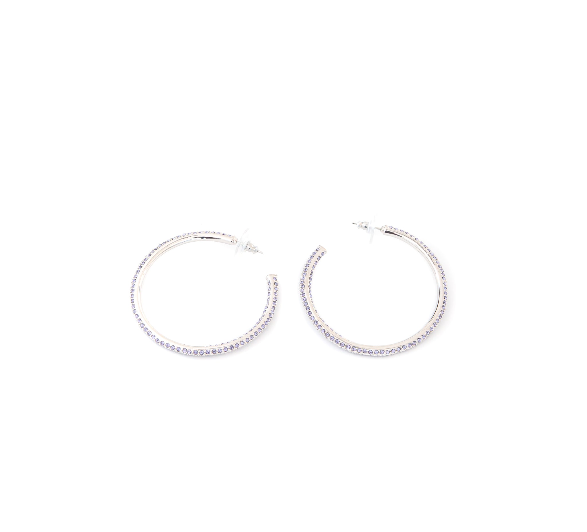 Accessories - Purple Hoop Earrings