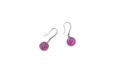 Accessories - Magenta Ball Earrings